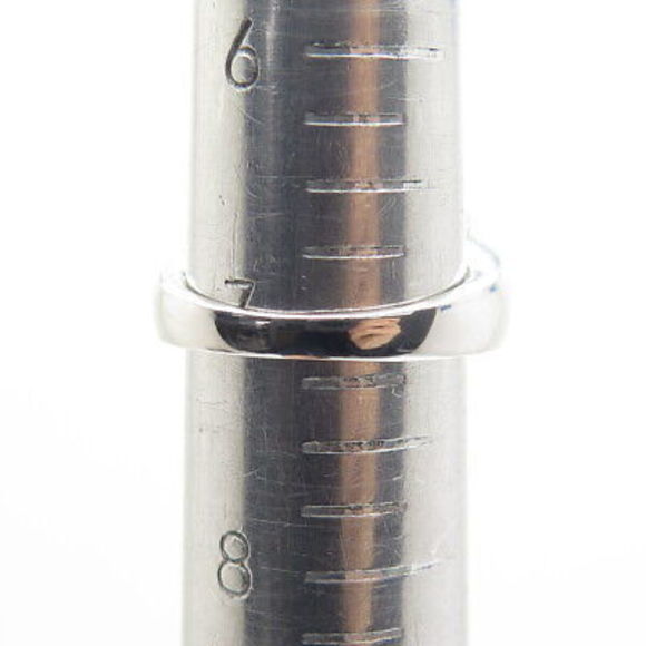 925 Sterling Silver Real Round-Cut Diamond & Lime Citrine Ring Size 7.25 - Picture 9 of 9